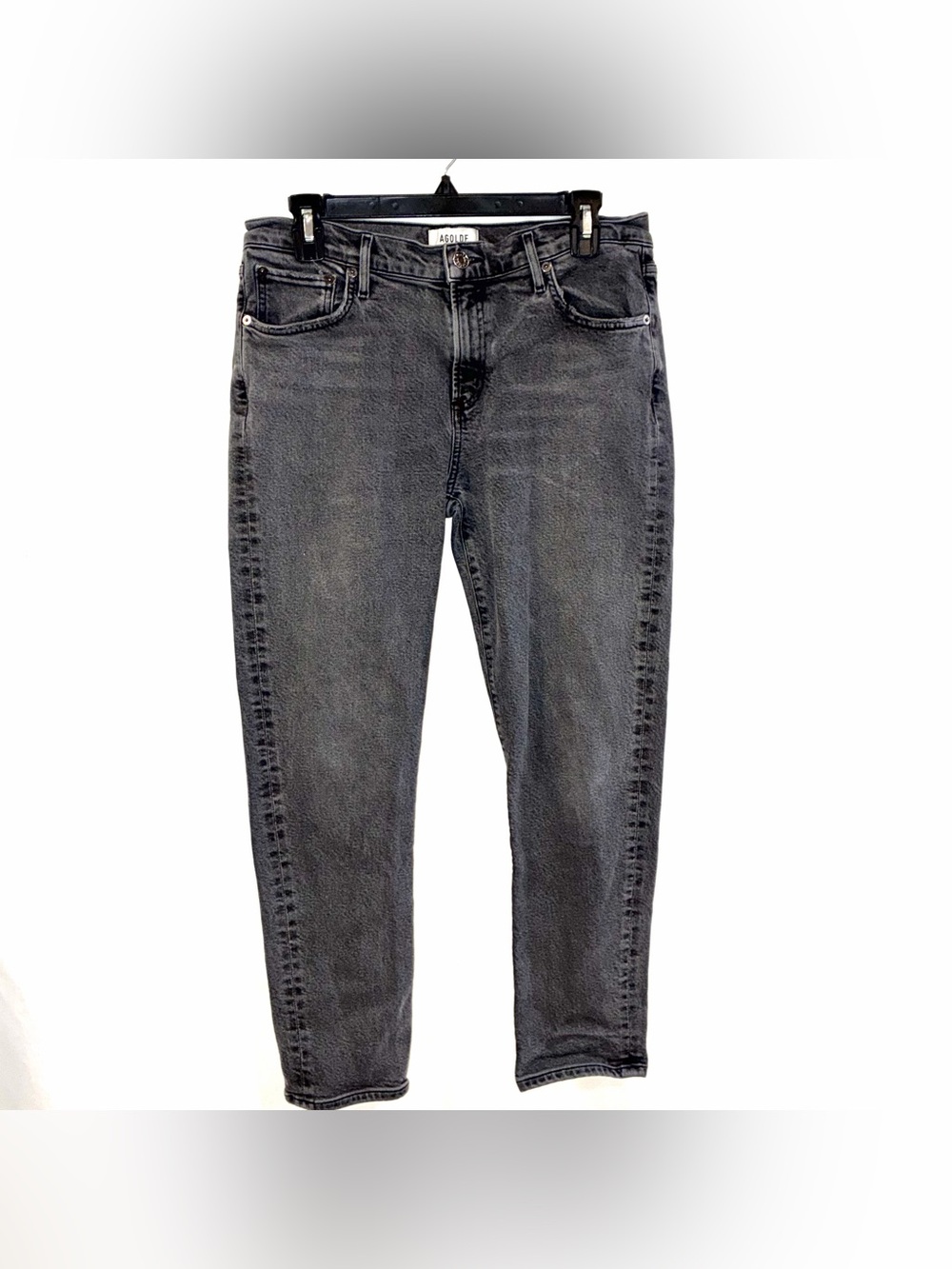Agolde Toni Women’s Slim Gray Medium Washed Jeans Size 29